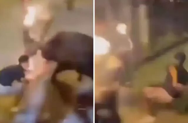 Alev saçan boğa, festival alanında bir seyirciyi ağır yaraladı