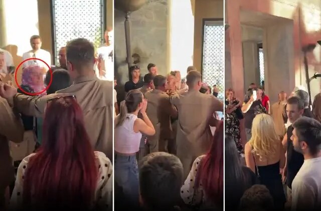 Anıtkabir’de gergin anlar! Görevliler devreye girip dışarı çıkarttı