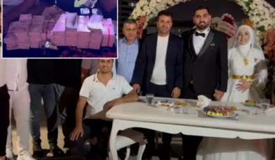 Aşiret düğününde gelinle damada 20 milyon lira ve 5 kilo altın takıldı