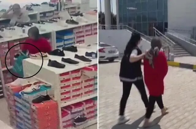 AVM’de mağaza mağaza gezdi, iç çamaşırına kadar çaldı