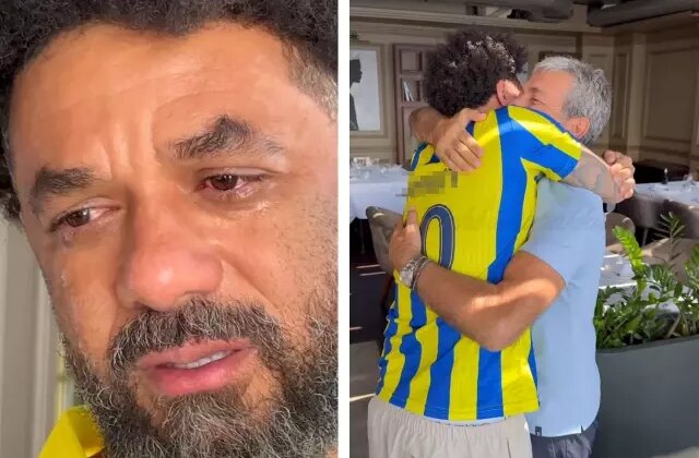 Aykut Kocaman ile buluşan Baroni gözyaşlarını tutamadı! Yanına o formayla gitti