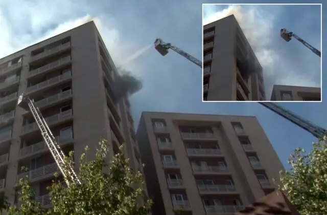 Bağcılar’da 15 katlı binada korkutan yangın