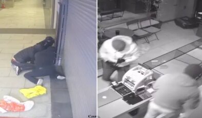 Başakşehir’de kuyumcuda kasayı bulamayan hırsızlar birbirine ‘Kasa yok’ diye bağırdı