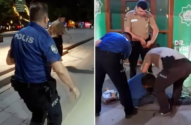 Belediye büfesinden hırsızlık yaparken suçüstü yakalandı