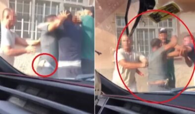 Belindeki bıçakla kavgaya girdi, sokak boks ringine döndü