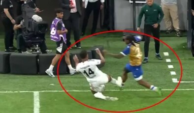 Beşiktaş’a ikinci yarının 12. saniyesinde kırmızı kart