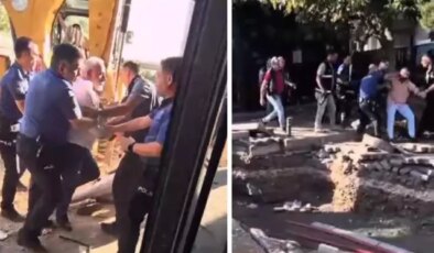 Bursa’da kafeterya yıkımında ortalık karıştı: 1 polis yaralı, 3 gözaltı