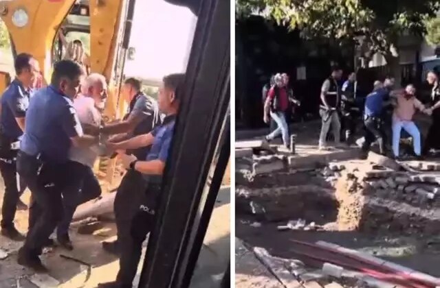 Bursa’da kafeterya yıkımında ortalık karıştı: 1 polis yaralı, 3 gözaltı