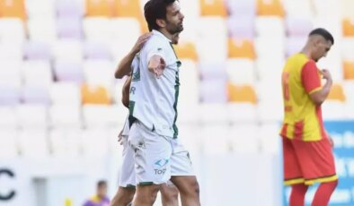 Bursaspor ilk maçında gol oldu yağdı