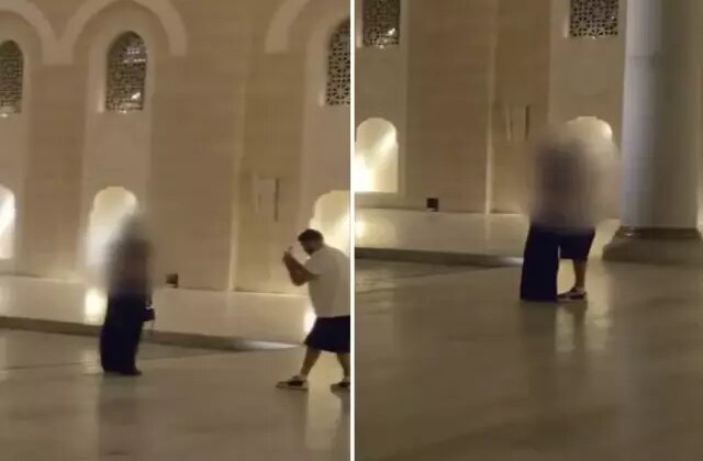 Büyük Çamlıca Camii’nde tartışma yaratan görüntü: Burada iki kişi öpüşüyor
