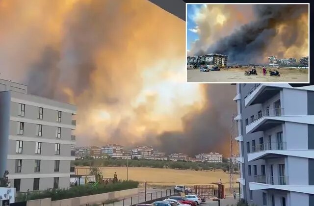 Çanakkale’de orman yangını! Alevler hastaneye yaklaştı