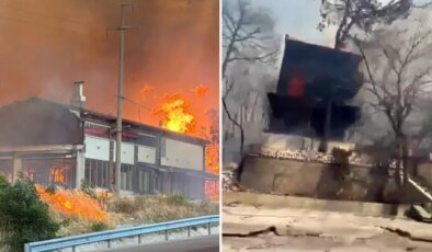 Çanakkale’de zamanla yarış sürüyor! Alevlerin sardığı bölgede korkunç görüntüler
