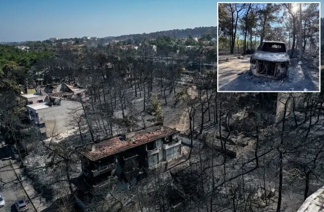 Çanakkale’deki yangın büyük ölçüde kontrol altına alındı, geriye bu manzara kaldı