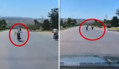 Canlarını hiçe saydılar, motosikletlerin üzerine yatarak yarıştılar