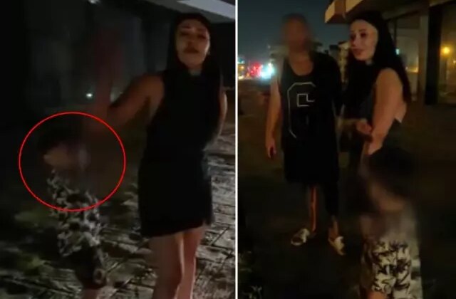 Çocuğuyla birlikte sokakta kalan alkollü kadından pes dedirten sözler