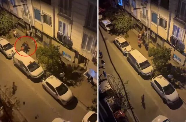 Çocuk yaştaki saldırgan, polisi böyle yumrukladı