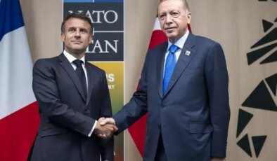Cumhurbaşkanı Erdoğan, Macron ile görüştü
