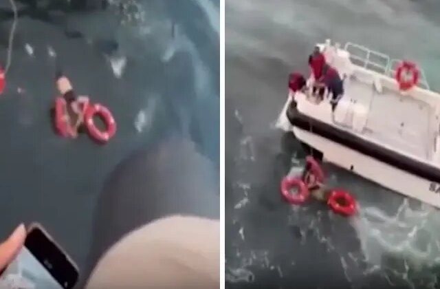 Deniz panik anları! Feribottan atlayarak intihar girişiminde bulundu