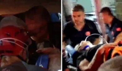 Depremde binalar yıkıldı! Enkaz altında kalan vatandaş böyle çıkarıldı
