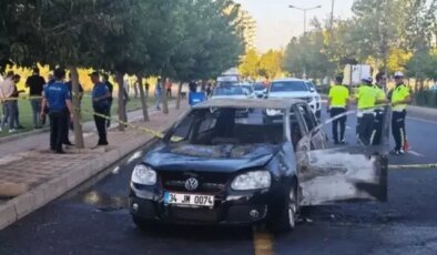 Diyarbakır’da silahlı kavga! Bir araç ateşe verildi
