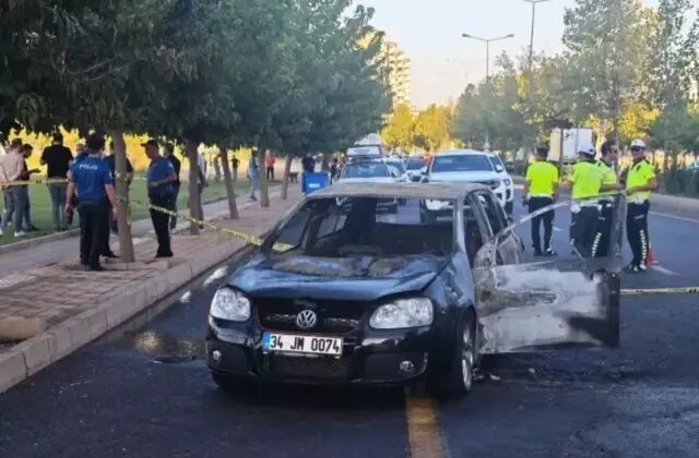 Diyarbakır’da silahlı kavga! Bir araç ateşe verildi