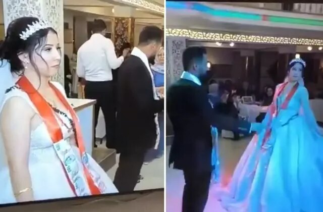 Düğününden görüntü paylaşan gelin isyan etti: Eşimin ailesi çok yobazmış