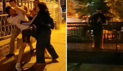 Erkek arkadaşından kaçarken yakalandı, kendini köprüden atmak istedi