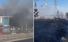 Esenyurt’ta otluk alanda yangın çıktı