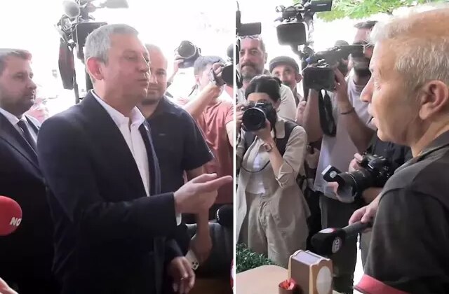 Eşinin aldığı maaşı söyleyen Özgür Özel, “Hamdolsun” diyen esnafa kızdı