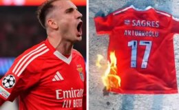Galatasaraylı taraftarlar, Kerem Aktürkoğlu’nun formasını yaktı