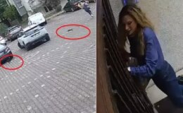 Genç kadın peşindekilerden dakikalarca kaçtı, videoyu izleyen gülmekten kırıldı