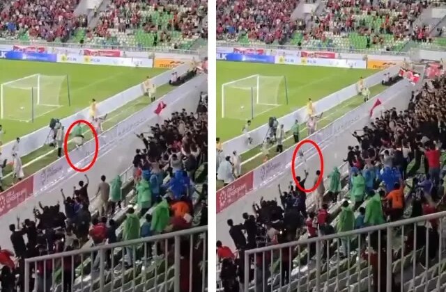 Gol sevinci esnasında 3 metreden boşluğa düştü