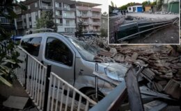 Görüntüler vahim! Depremde 250 yıllık caminin minaresi de yıkıldı