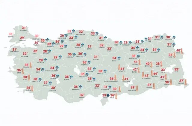 Hafta sonu yurdun büyük bölümünde yağışlı hava hakim olacak