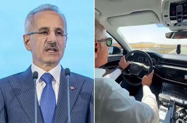 Hız sınırını aşan Bakan Uraloğlu, jandarmadan ceza yedi