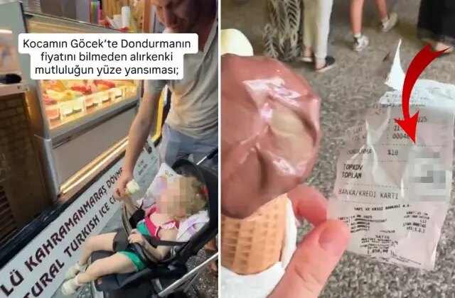 İki top dondurmaya resmen servet ödedi