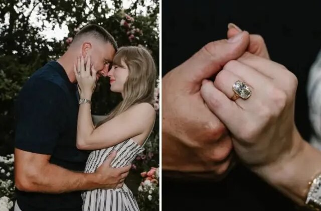 İki yıllık aşk mutlu sonla taçlandı: Taylor Swift ve Travis Kelce nişanlandı