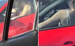 İstanbul’da trafiğinde kaydedilen görüntü olay oldu: Sevişiyorlar arabada, terbiyesizler