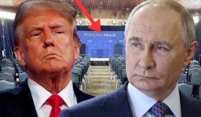 İşte Putin ile Trump’ın konuşacağı oda! Duvardaki yazı dikkat çekti