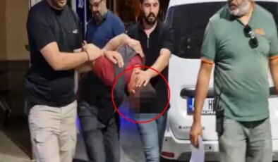 Kamera kayıtlarını izleyen polis ekipleri, mahalledeki sapığı evden aldı