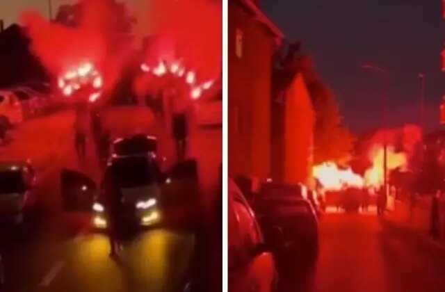 Kız isteme merasiminde meşale yakıp yol kapatan damat adaylarına ceza