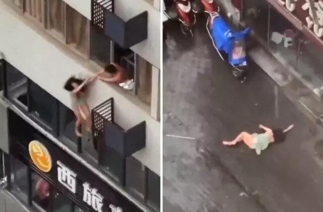 Kocasını metresiyle yakalayan kadın 4. kattan atladı
