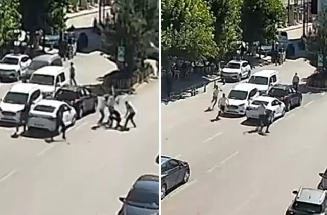 Kombi tartışması hastanede bitti: 5 kişi kiracıyı cadde ortasında sopalarla dövdü