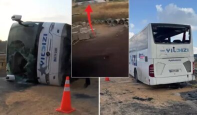 Kuzey Marmara Otoyolu’nda 4 kişinin öldüğü otobüs kazası kamerada