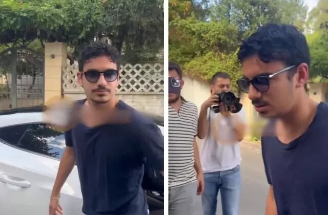Mehmet Ali Erbil’in oğlu babasının nikahına gelirken düşme tehlikesi geçirdi! İşte o anlar