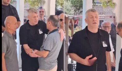 Metin Şentürk, kardeşi Bayram Şentürk’ü son yolculuğuna uğurluyor