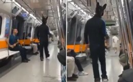 Metroda tüfekle gezen tavşan kostümlü şüphelinin ifadesi ortaya çıktı