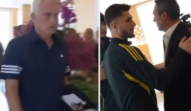 Mourinho’nun Ali Koç’un elini sıkmadığı anlar