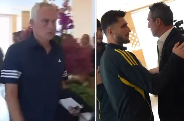Mourinho’nun Ali Koç’un elini sıkmadığı anlar