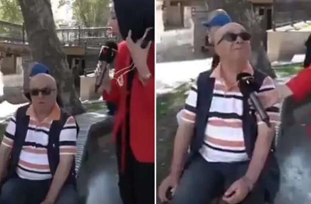 Muhabir baltayı taşa vurdu! Görme engelli vatandaşla diyaloğu şaşkınlık yarattı